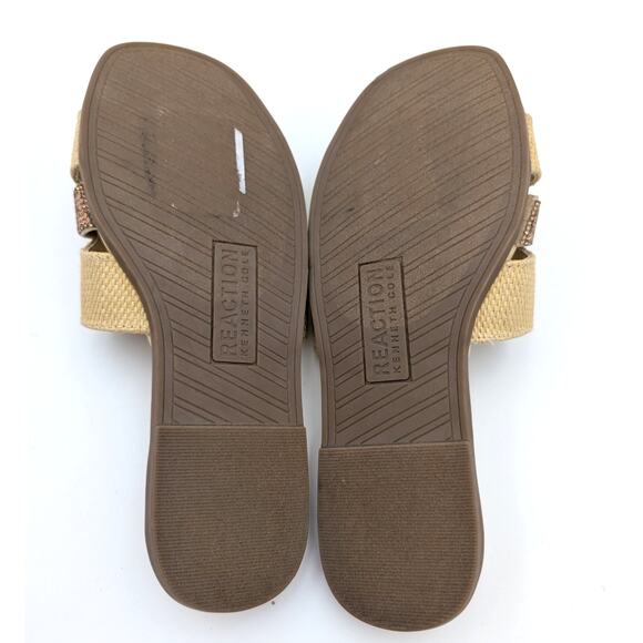 Reaction Kenneth Cole Whisp Sandals Women's Natural Weave Size US5M EU35 - Picture 7 of 10